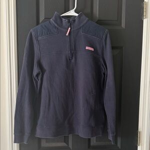 Vineyard Vines Dark Blue Quarter-Zip Sweater